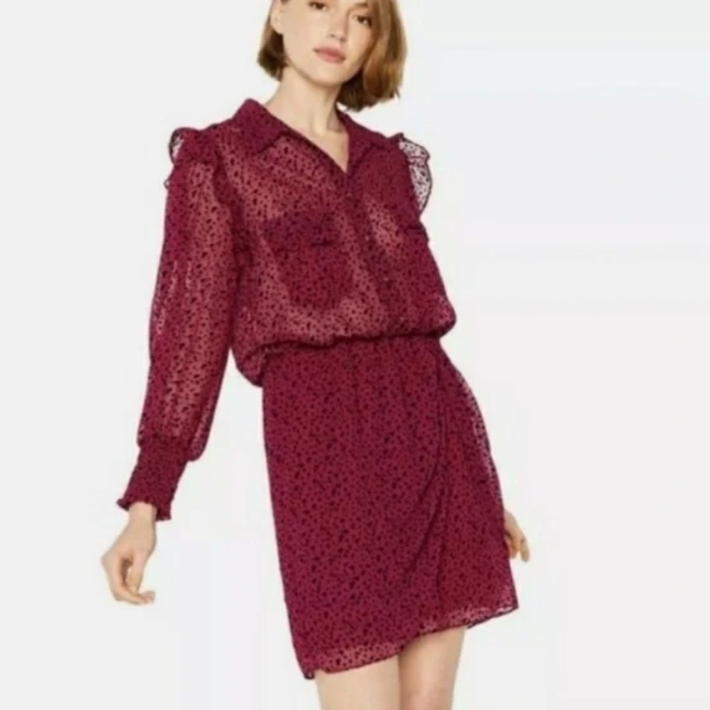 Misa Los Angeles Yolanda berry pink star dress